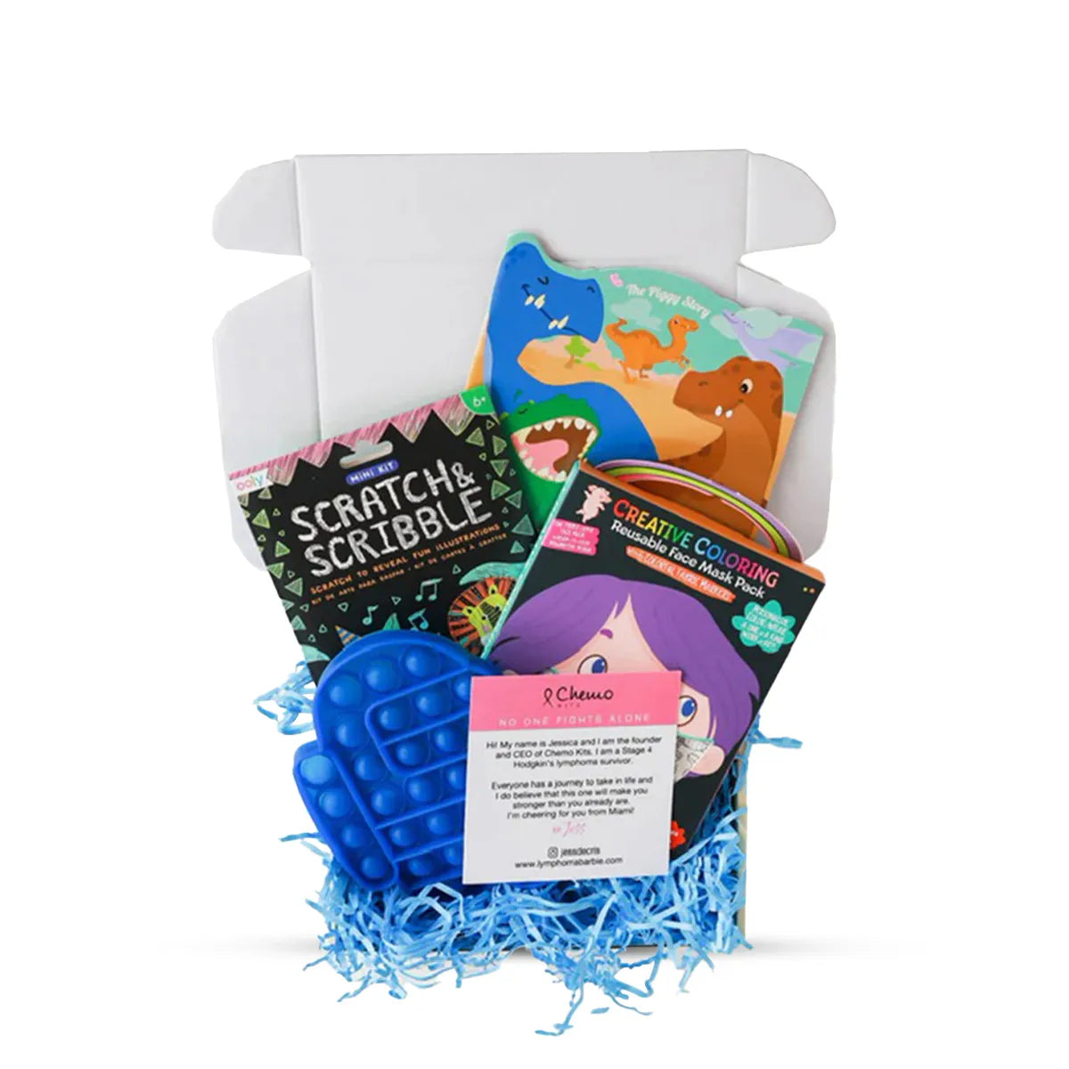 BOYS MINI LITTLE FIGHTER KIT – Cancer Care Package for child - Childhood cancer gift - Pediatric Cancer Gift - Children Cancer Gift