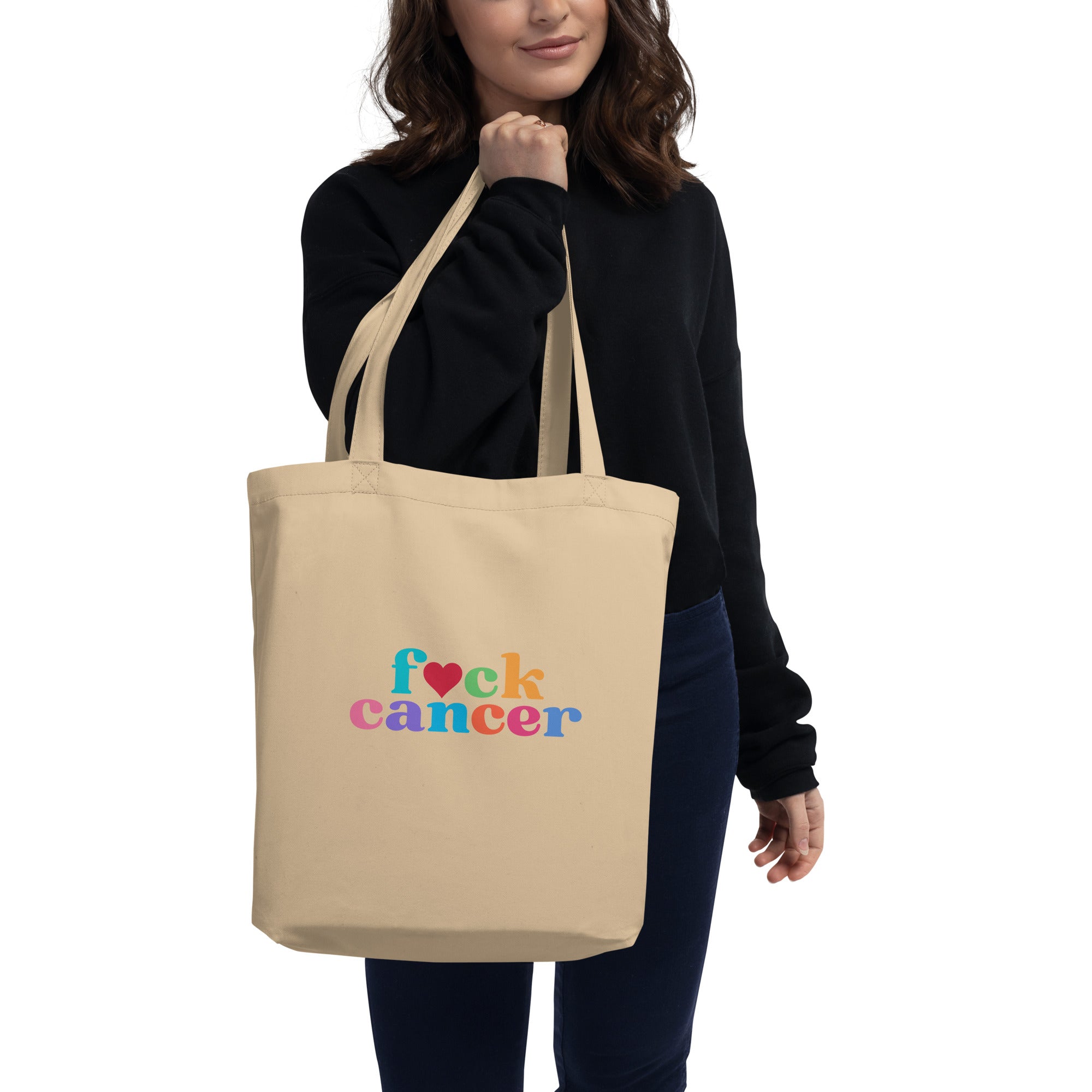 F*ck Cancer Tote Bag - Empowering & Stylish Cancer Awareness Accessory | Chemo Kits