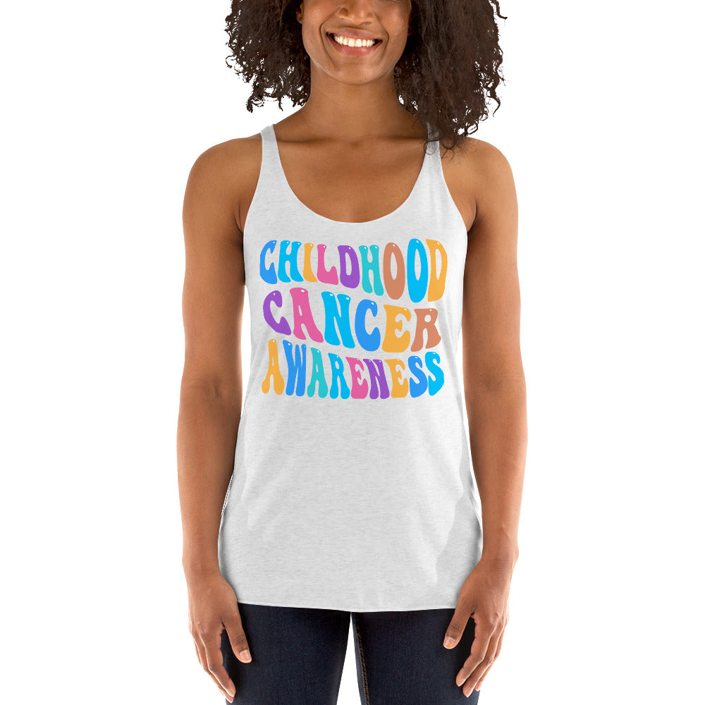 Childhood Cancer Awareness - Women's Racerback Tank