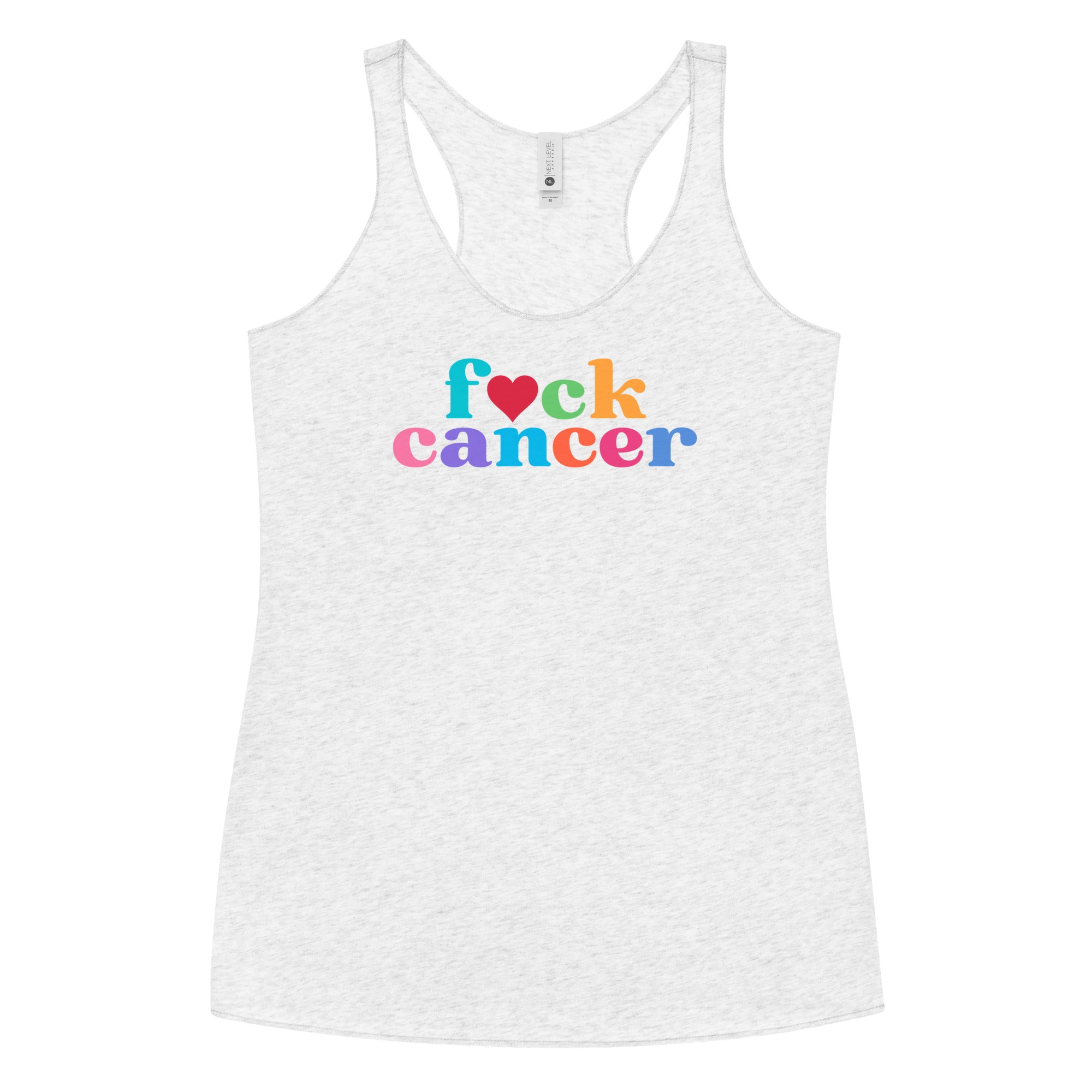 F*ck Cancer Women's Racerback Tank - Inspirational & Cozy Cancer Awareness Apparel for Cancer Warriors | Chemo Kits