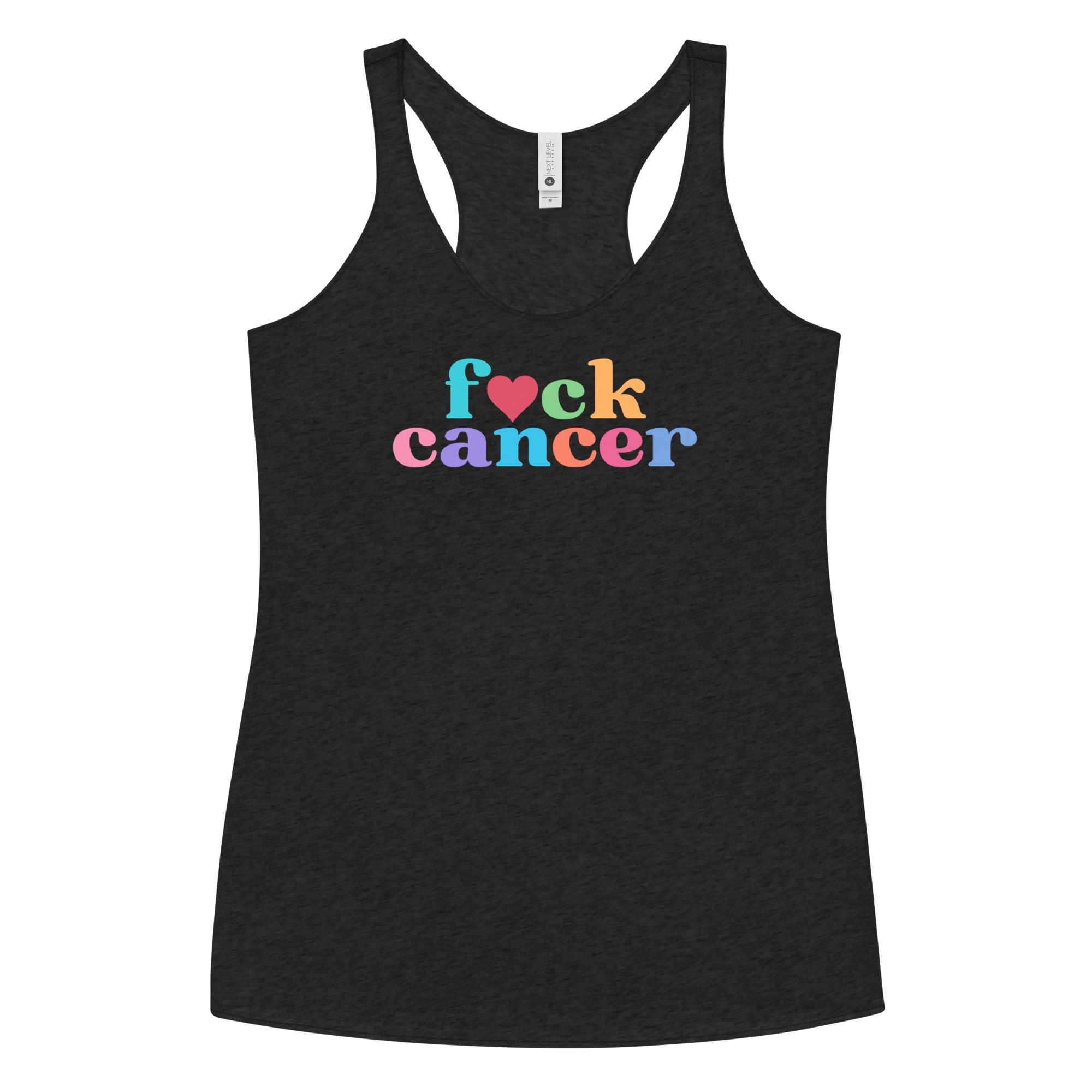 F*ck Cancer Women's Racerback Tank - Inspirational & Cozy Cancer Awareness Apparel for Cancer Warriors | Chemo Kits