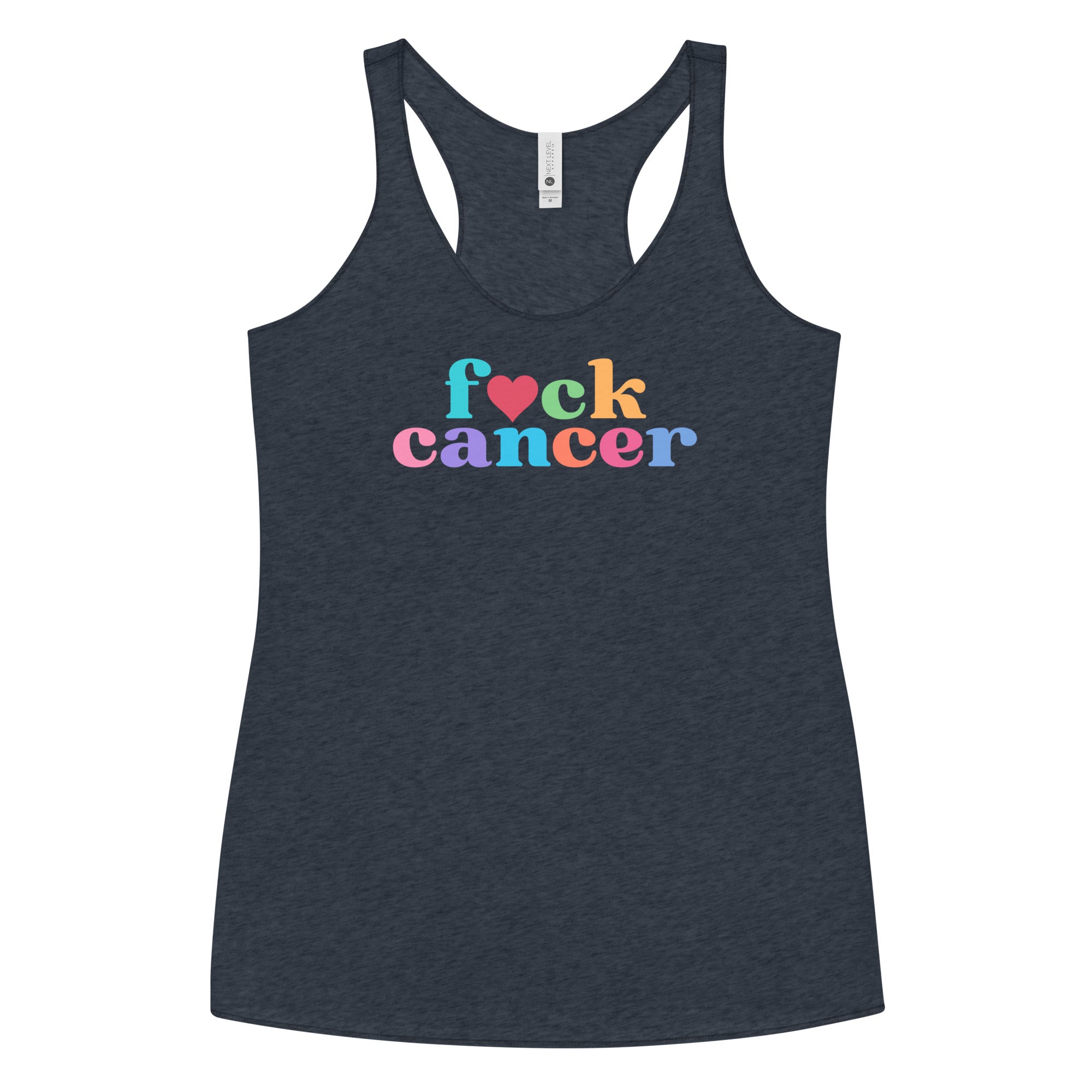 F*ck Cancer Women's Racerback Tank - Inspirational & Cozy Cancer Awareness Apparel for Cancer Warriors | Chemo Kits