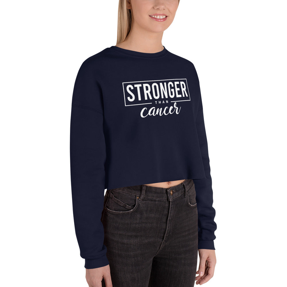 Stronger than Cancer Crop Sweatshirt